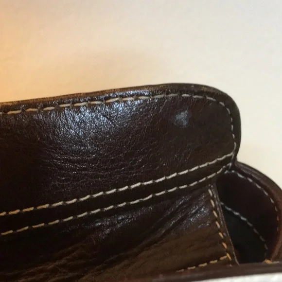 Coach Hamptons Pebble Leather White Brown Satchel - Picture 5 of 13